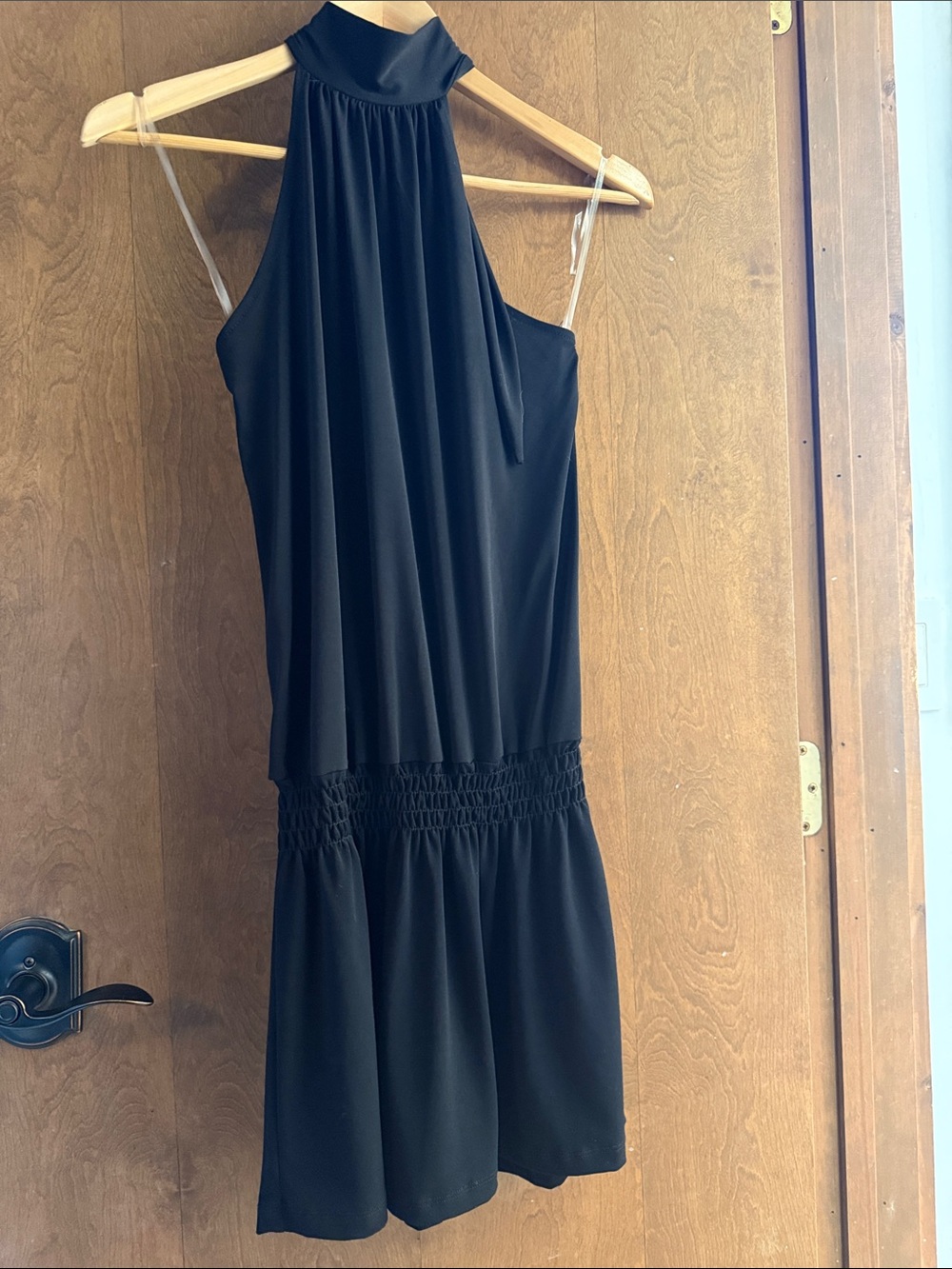 Veronica M Black Halter Dress